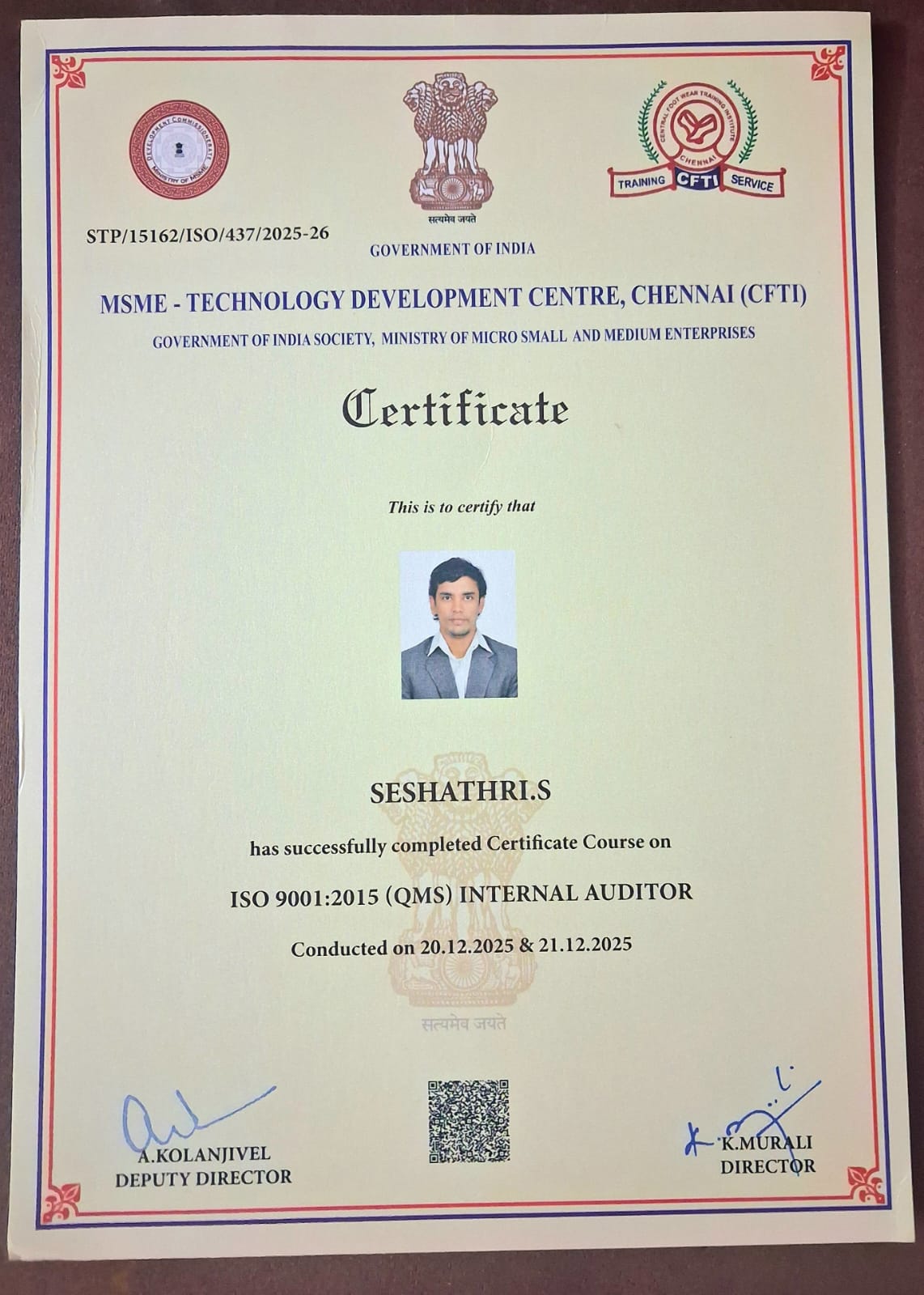 Certification